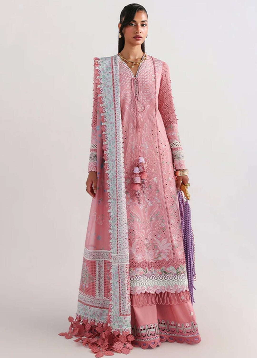 Suffuse Unstitched Embroidered Lawn 3 Piece Suit SSY26ULE Kesira - Eid Collection
