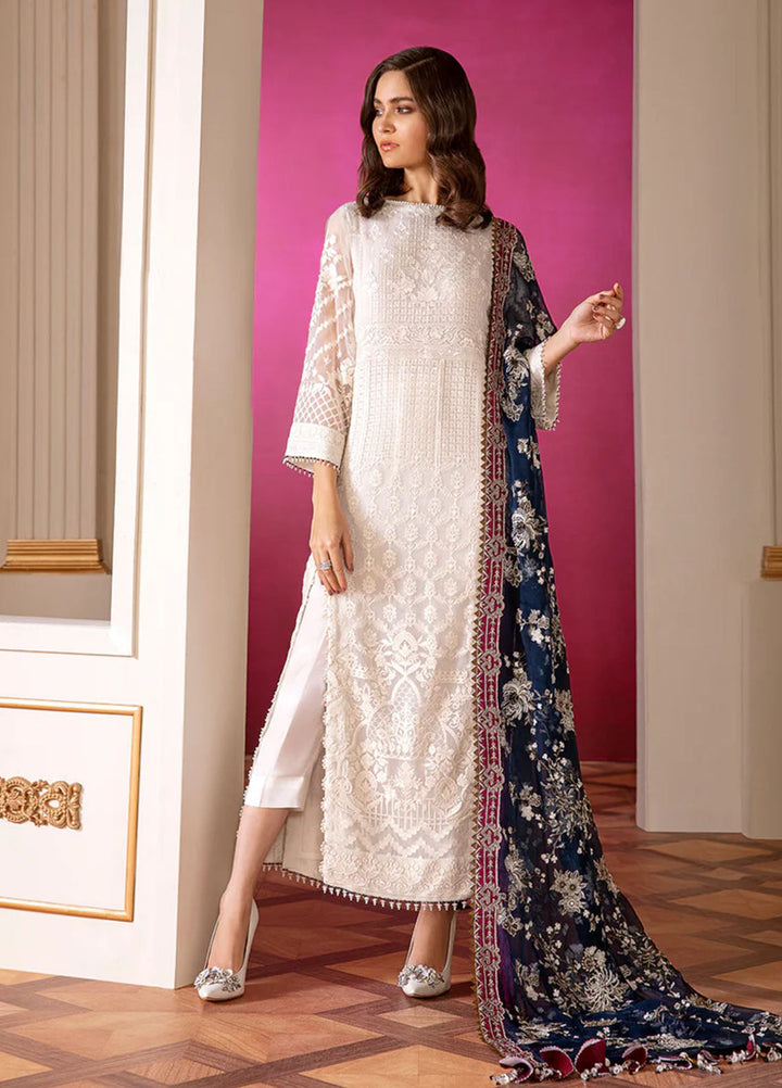 Chantelle by Baroque Unstitched Embroidered Chiffon 3 Piece Suit BQ26UCF 02-Glaze - Festive Collection