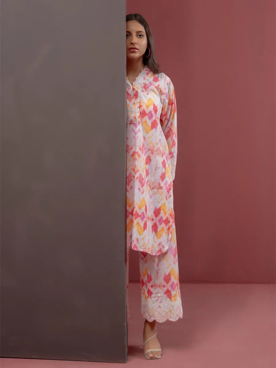 Salitex Women Printed Silk 2 Piece Suit WRS2BA24AL20 - Summer Collection