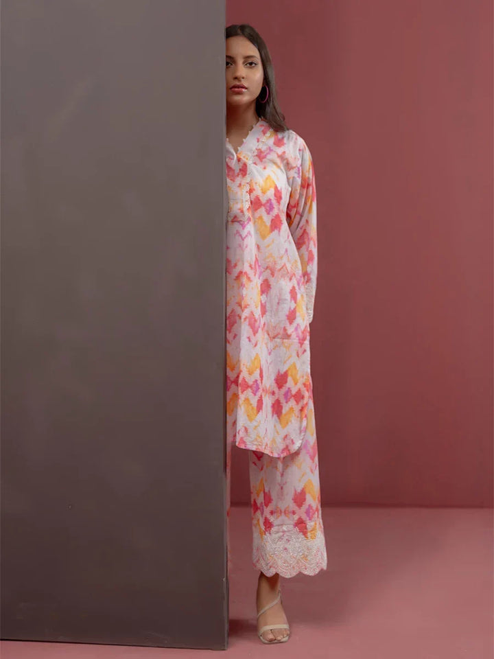 Salitex Women Printed Silk 2 Piece Suit WRS2BA24AL20 - Summer Collection