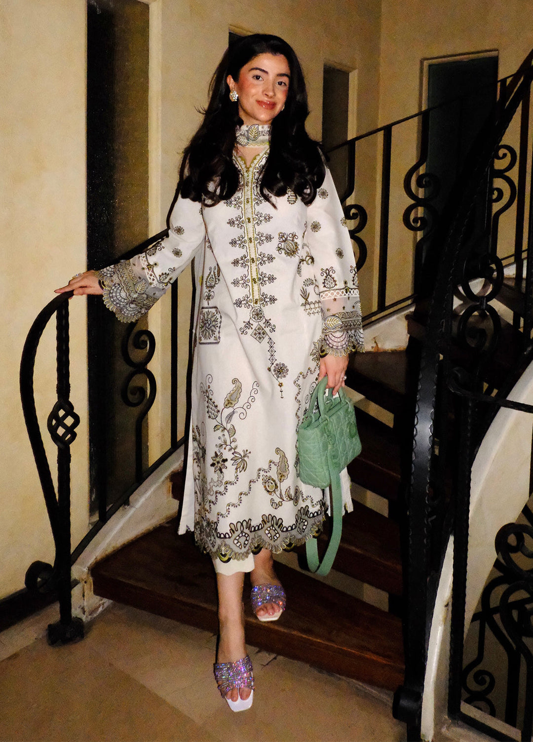 Q Line by Qalamkar Unstitched Embroidered Lawn 3 Piece Suit QLK26ULQ REEMA QKL-13 - Festive Collection