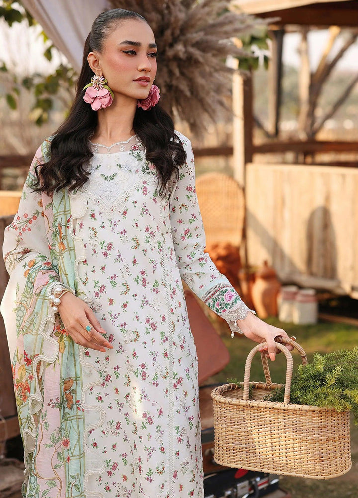 Sardinia Unstitched Embroidered Lawn 3 Piece Suit SRD26ULF D-7 PRIMROSE - Festive Collection