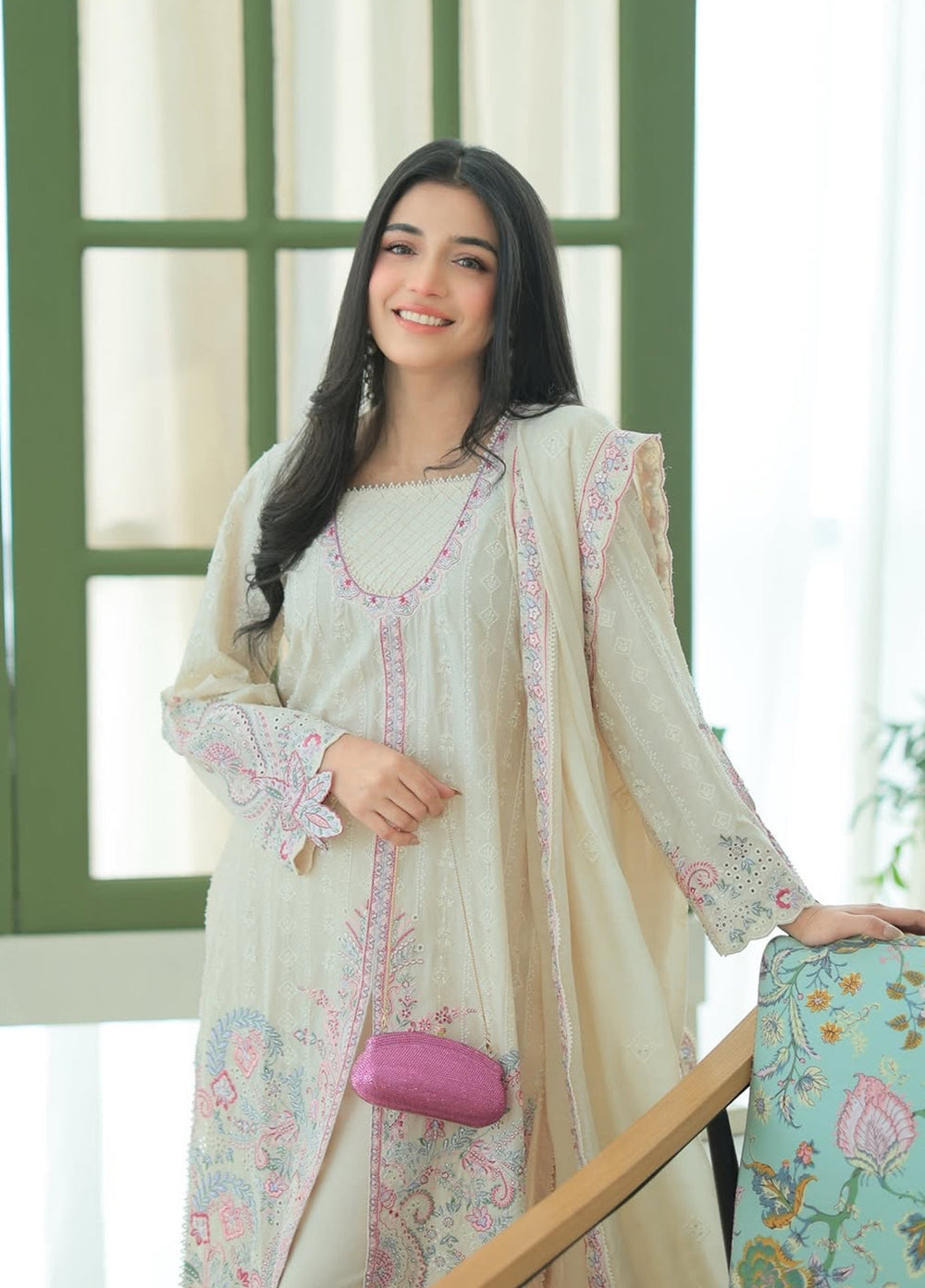 Aura of Flora by Zarizaa Unstitched Embroidered Lawn 3 Piece Suit LOTUS Lawn Collection