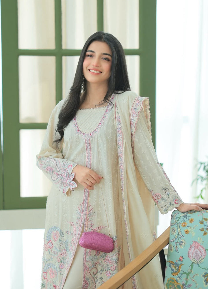 Aura of Flora by Zarizaa Unstitched Embroidered Lawn 3 Piece Suit LOTUS Lawn Collection