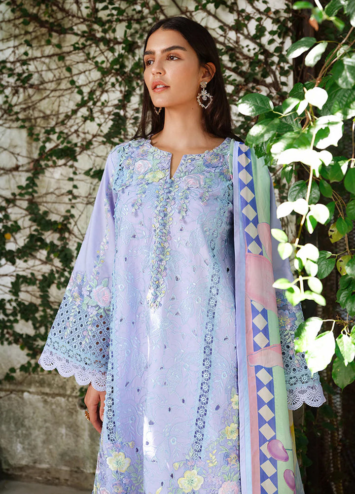 AMoi by Mushq Unstitched Embroidered Luxury Lawn 3 Piece Suit MU26AHL D-13 Sweet Confession - Summer Collection