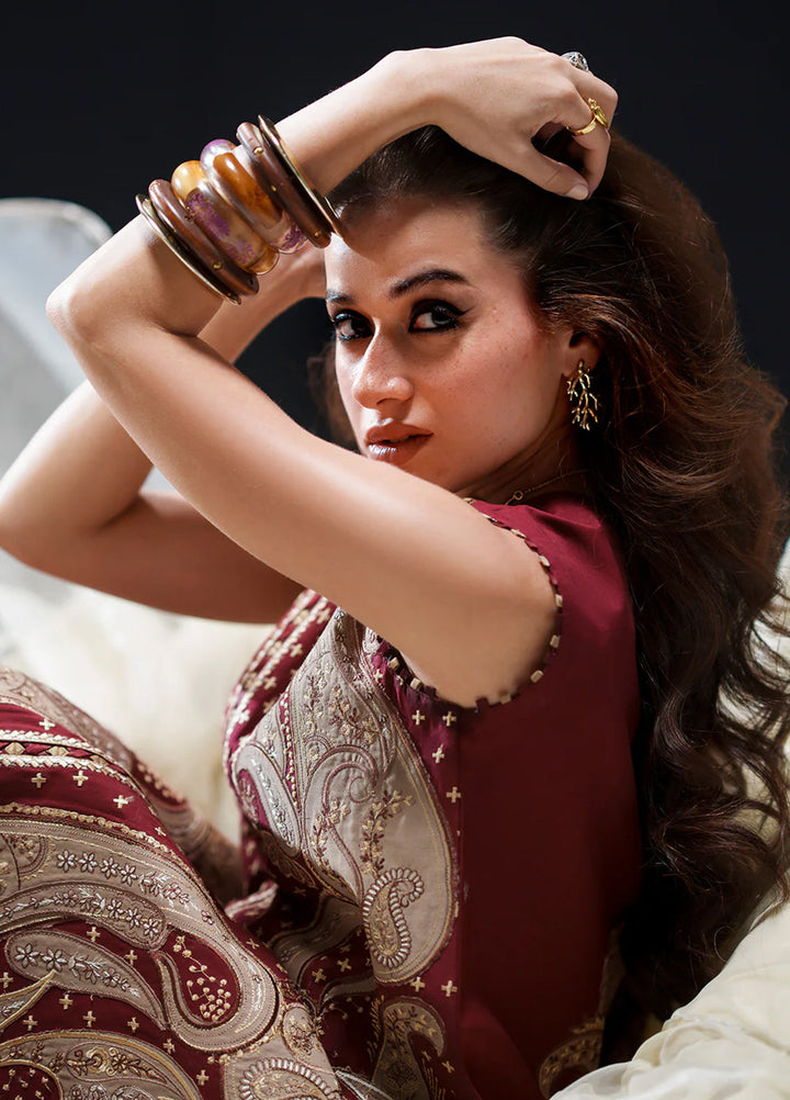 Amour by Bin Ilyas Unstitched Embroidered Lawn 3 Piece Suit BI26ULA 185A - Festive Collection