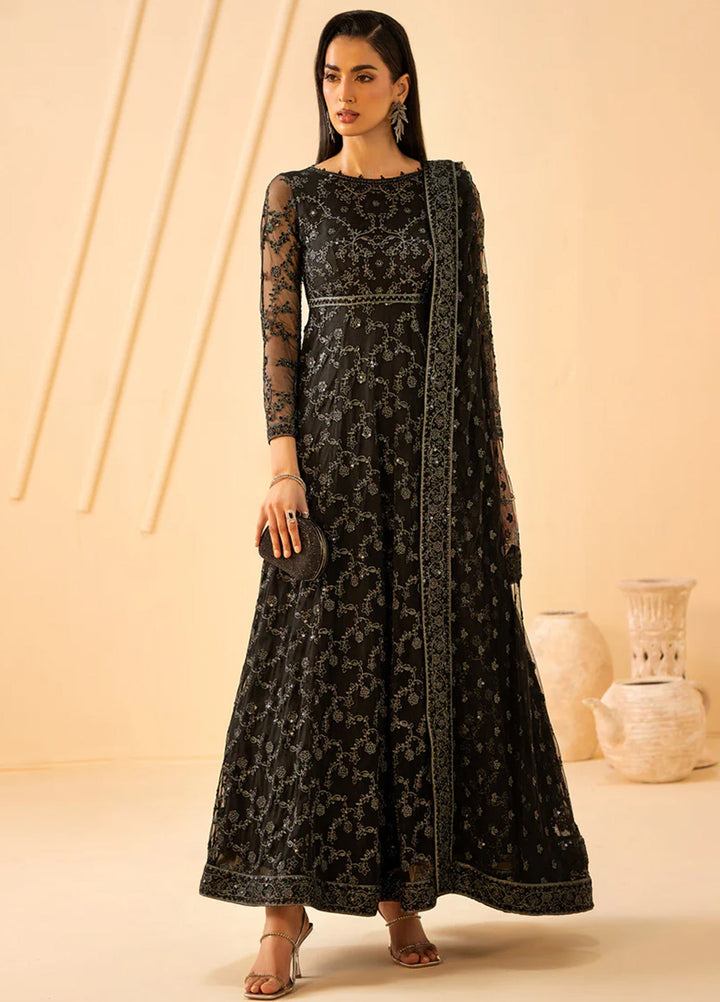 Riwayat by Zarif Unstitched Embroidered Net 3 Piece Suit ZR26URN ZRF-RC-03 QATIM - Festive Collection
