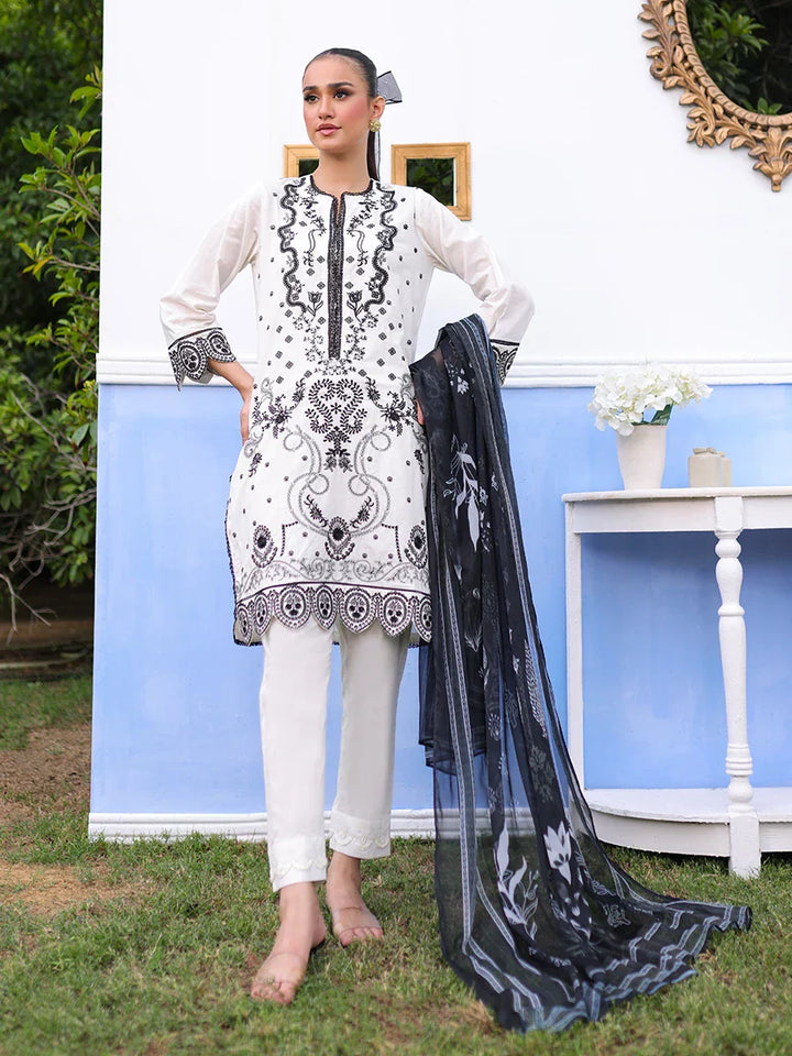 Salitex Women Embroidered Cambric 3 Piece Suit WRS3BA24AL119 - Summer Collection