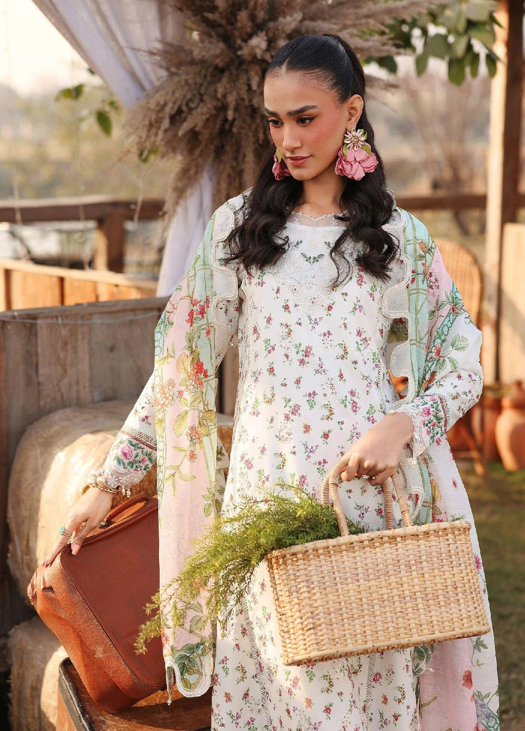 Sardinia Unstitched Embroidered Lawn 3 Piece Suit SRD26ULF D-7 PRIMROSE - Festive Collection