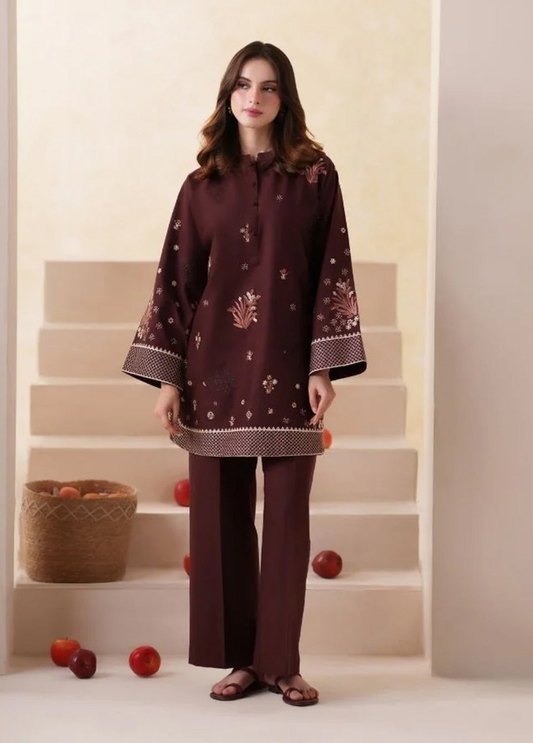 Neeshay Women RTW Embroidered Lawn 2 Piece Suit NSH26RL SB-17 - Casual Collection