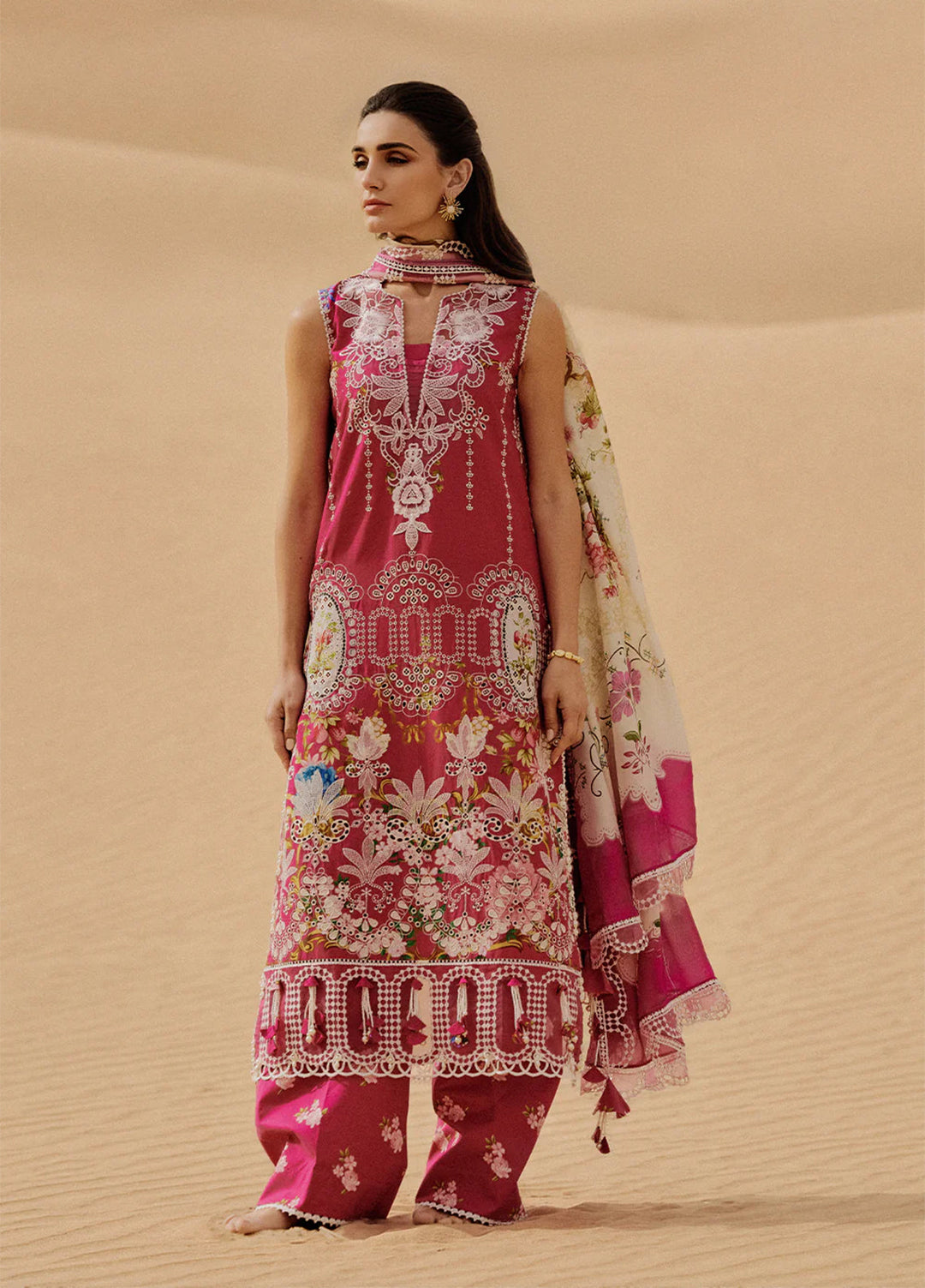 Saira Rizwan Unstitched Embroidered Luxury Lawn 3 Piece Suit SR26ULL SRL26-02 ZUMAR - Festive Collection