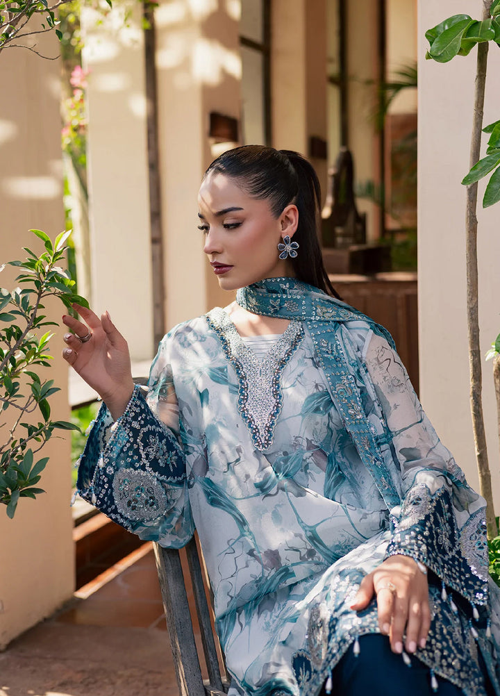 Heirloom by Daria Unstitched Embroidered Chiffon 4 Piece Suit DC26UCH DA-54 - Festive Collection