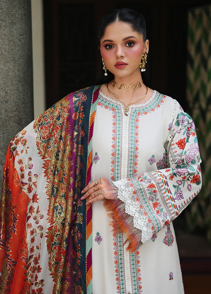 Lumina by Bin Ilyas Unstitched Embroidered Lawn 3 Piece Suit BI26UL L7 4B - Summer Collection
