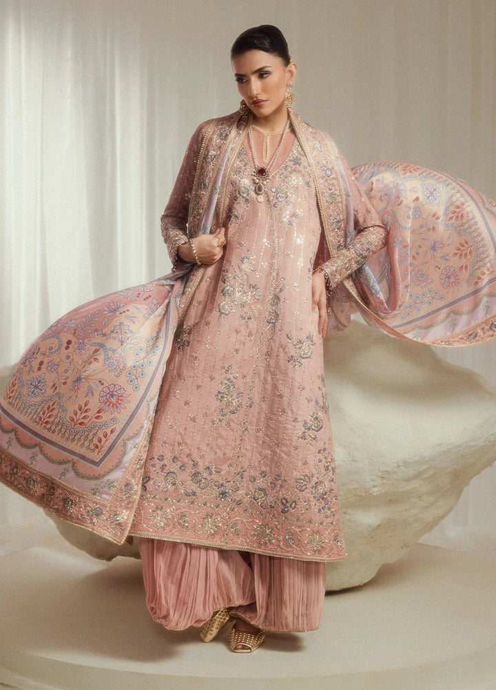 Aik Shaam by AIK Atelier Unstitched Embroidered Medium Silk 3 Piece Suit AIK26UAS C2603 - Wedding Collection