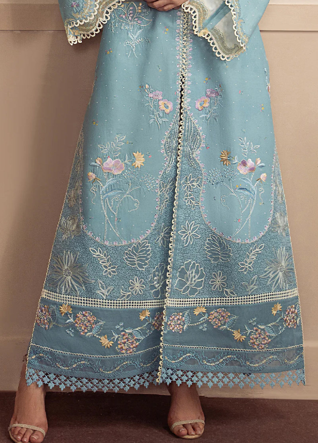 Brewed by Ayzel Unstitched Embroidered Lawn 3 Piece Suit AAF26UBL Emberl ZWU-0150-3PO - Festive Collection