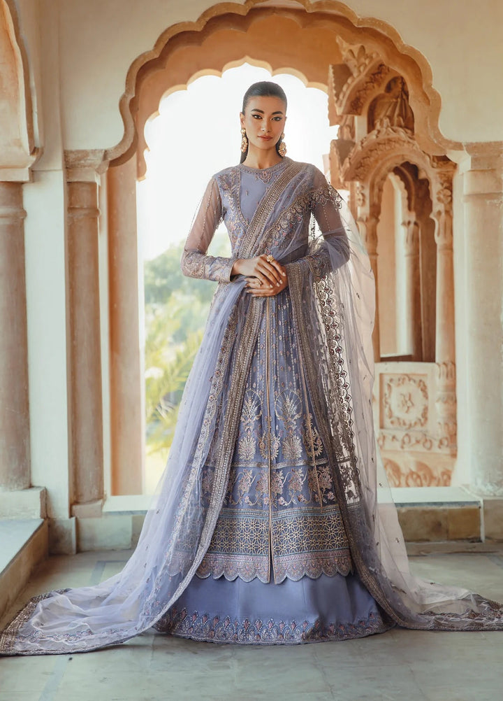 Mehr-un-Nissa By Florent Unstitched Wedding Embroidered Net 4 Piece FL25 FL-2 ZEENAT - Formals Collection