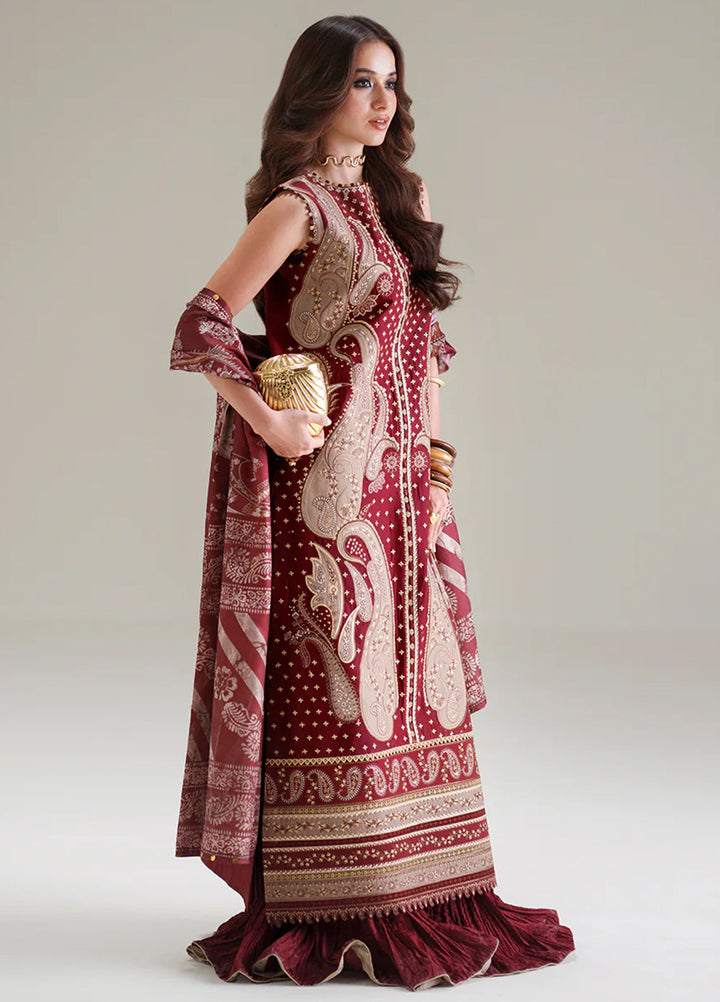 Amour by Bin Ilyas Unstitched Embroidered Lawn 3 Piece Suit BI26ULA 185A - Festive Collection