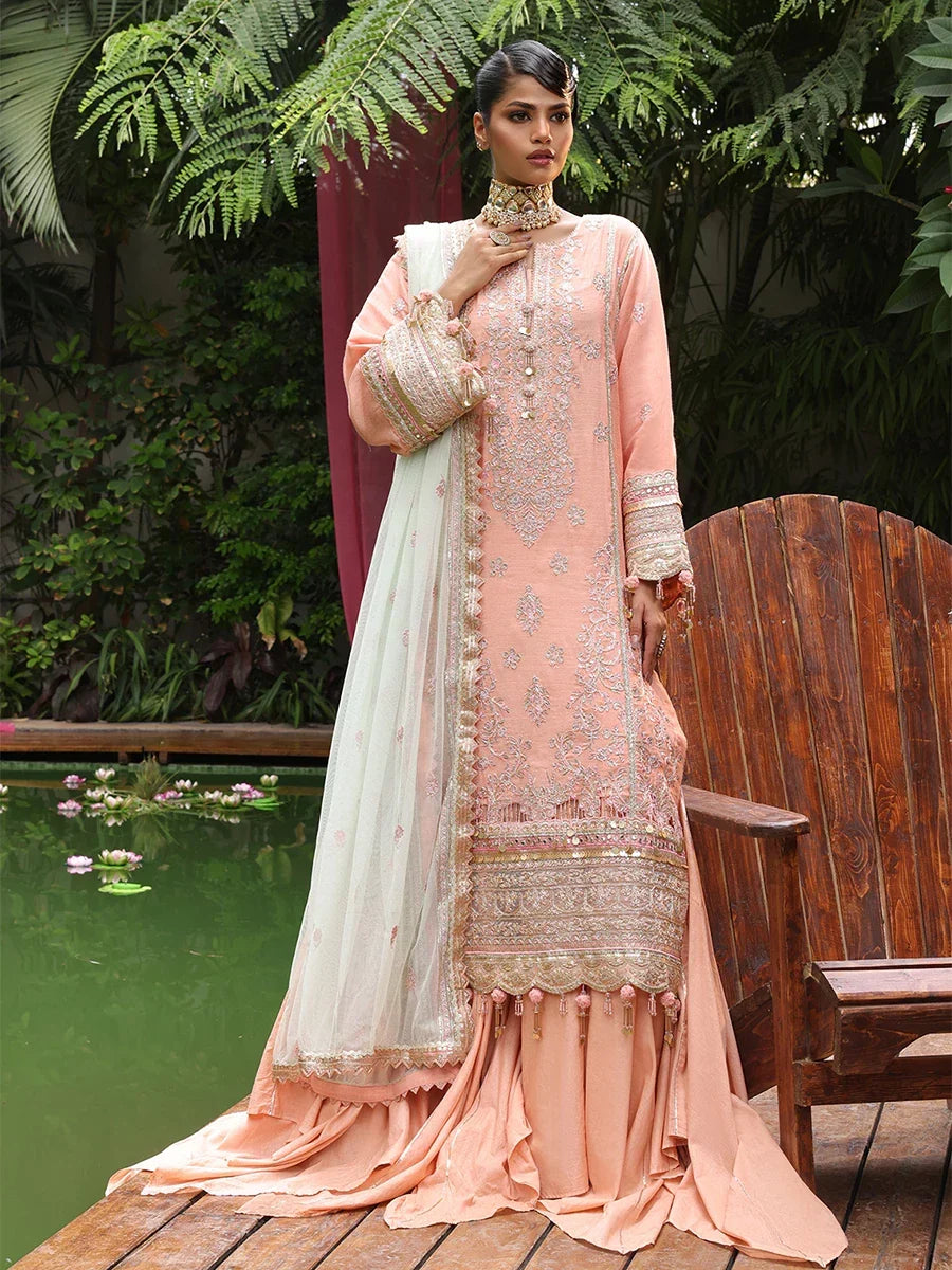 Salitex Women Embroidered Yarn Dyed 3 Piece Suit SUNS24NO003 - Summer Collection