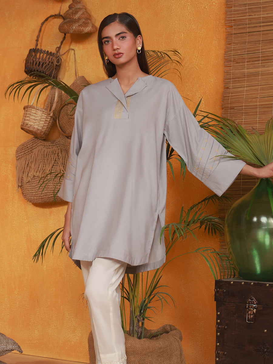 Salitex Women Printed Cambric 1 Piece Shirt WRTKBA24AL236 - Winter Collection