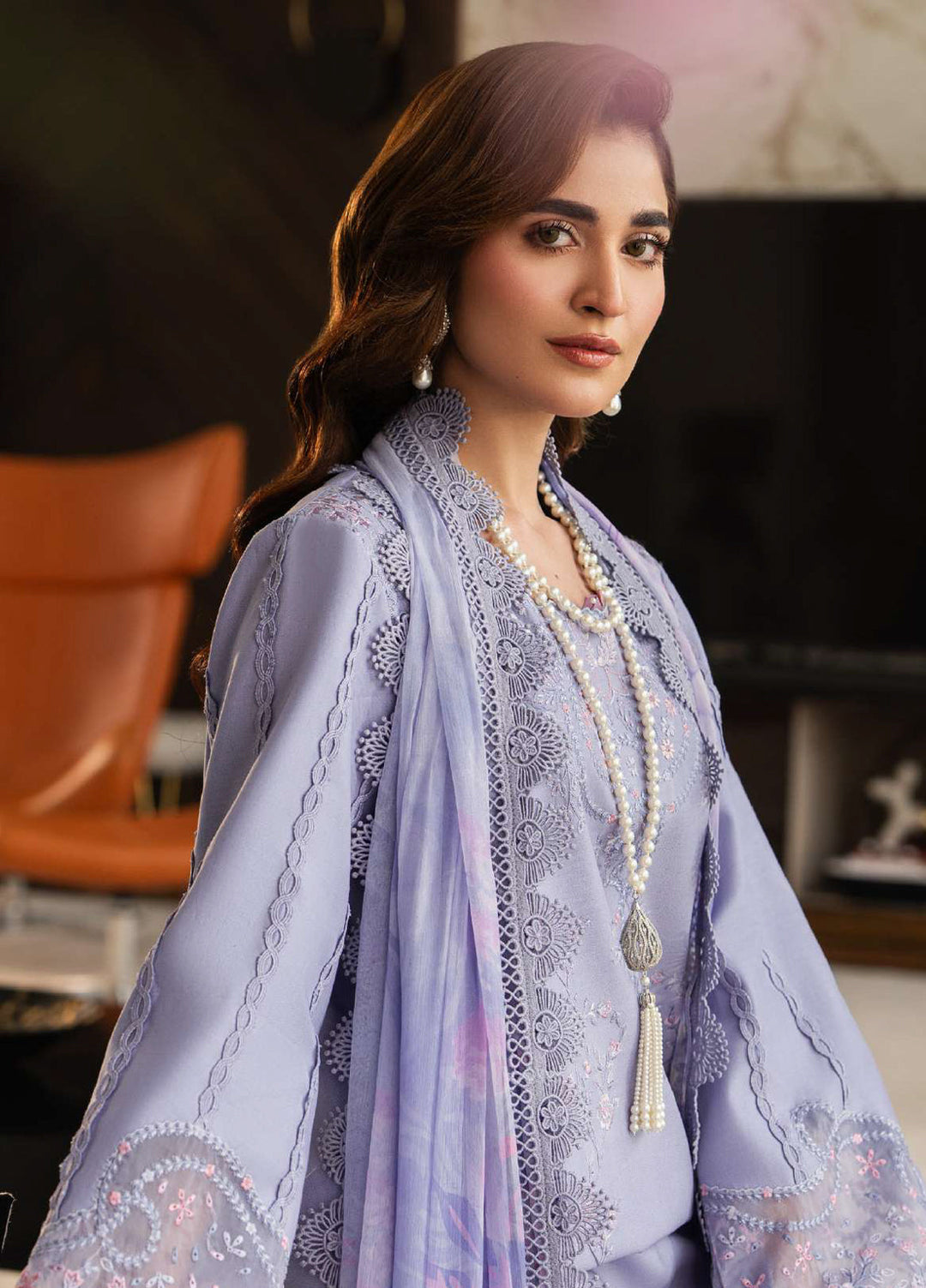 Carnation by Rang Rasiya Unstitched Embroidered Lawn 3 Piece Suit RR26UCL D13 MILA - Eid Collection