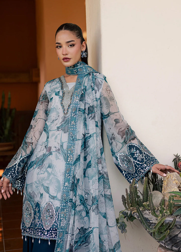 Heirloom by Daria Unstitched Embroidered Chiffon 4 Piece Suit DC26UCH DA-54 - Festive Collection