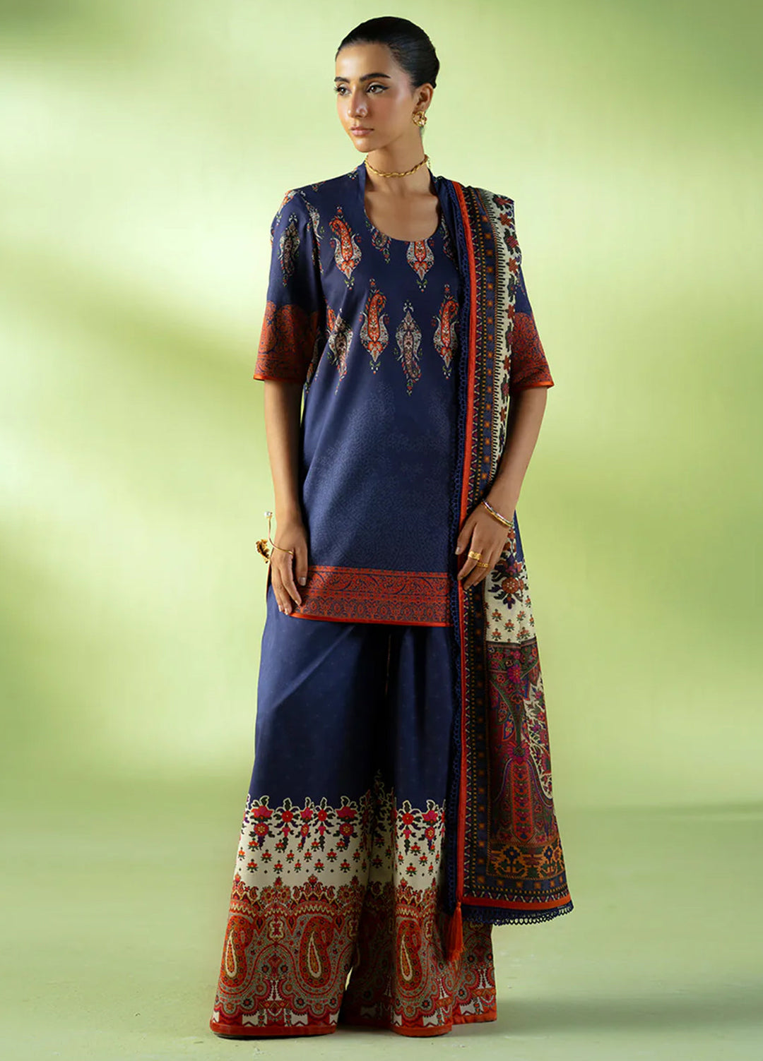 Joolie Prints by Saira Rizwan Printed Cambric Suits Unstitched 3 Piece SR25JP JPU25-02 Cloud Nine - Summer Collection