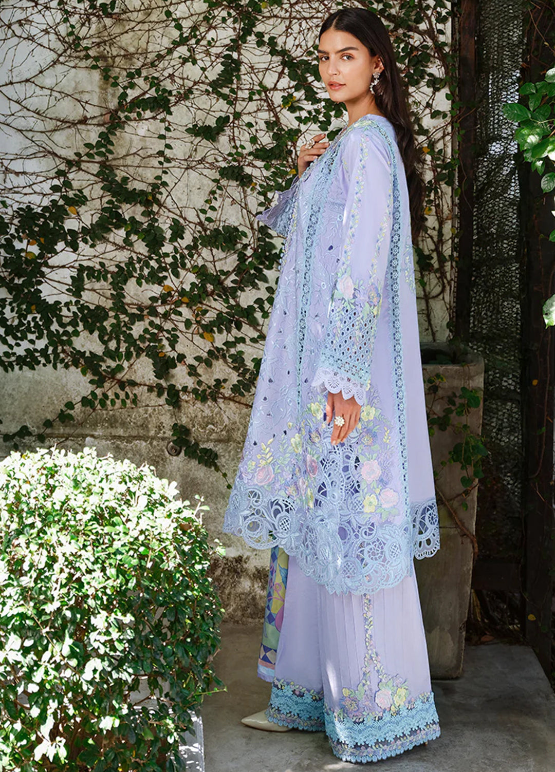 AMoi by Mushq Unstitched Embroidered Luxury Lawn 3 Piece Suit MU26AHL D-13 Sweet Confession - Summer Collection