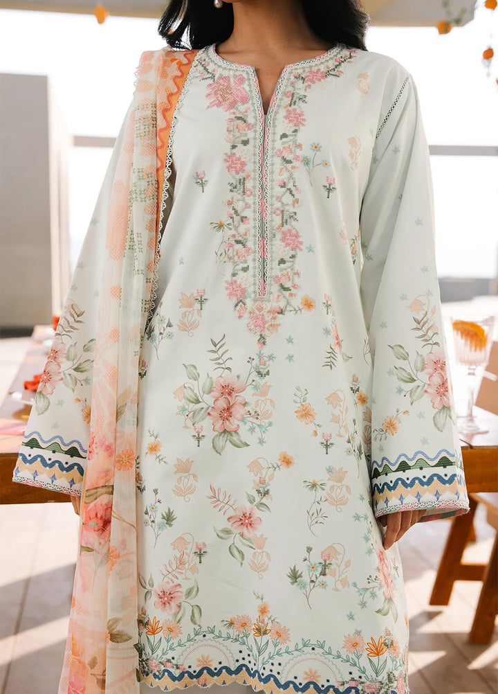 Afsanah by Seran Unstitched Embroidered Lawn 3 Piece Suit SN26UAL D-13 Ira - Summer Collection