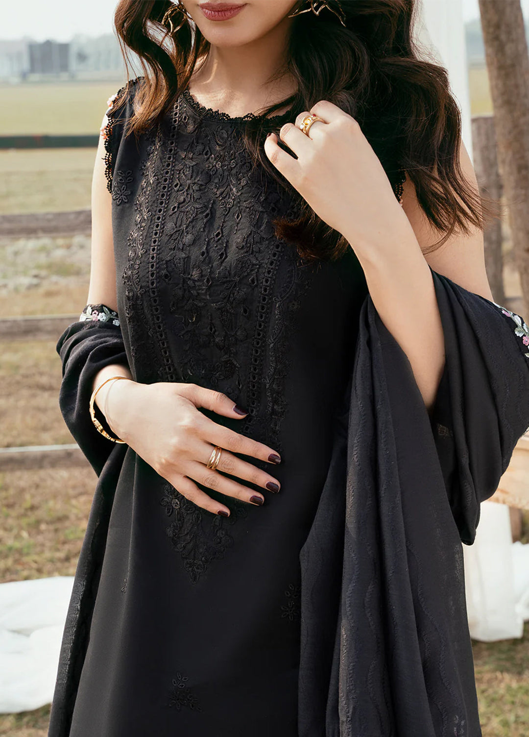 Mahveen by Izel Unstitched Embroidered Lawn 3 Piece Suit Sheharbano - Eid Collection