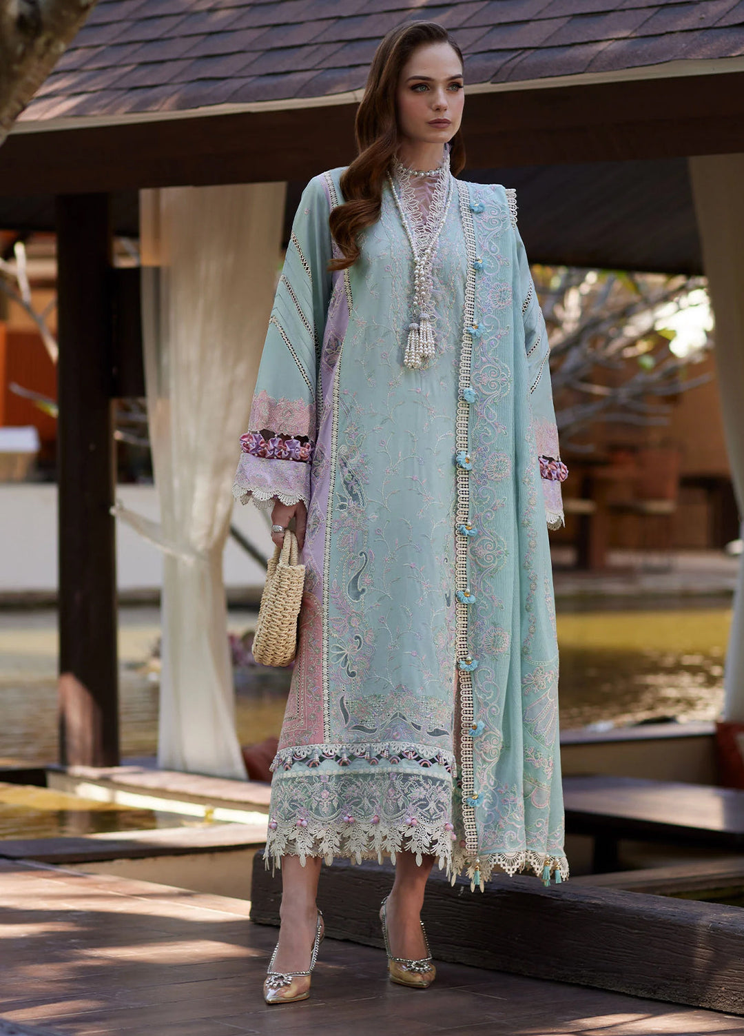Ariya by Kanwal Malik Unstitched Embroidered Luxury Lawn 3 Piece Suit KM26UA D-3 ELIANA - Summer Collection