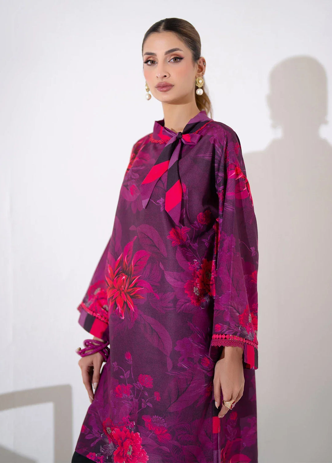 Salitex Women Printed Cambric 1 Piece Shirt WRTKBA24AL203 - Summer Collection