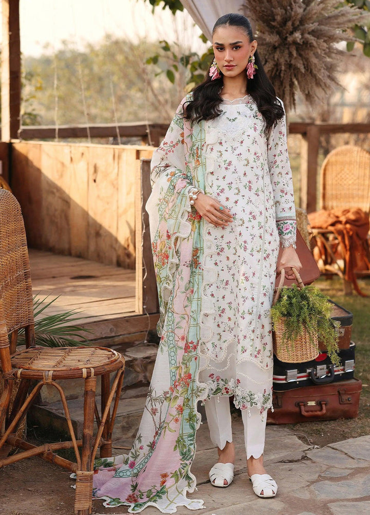 Sardinia Unstitched Embroidered Lawn 3 Piece Suit SRD26ULF D-7 PRIMROSE - Festive Collection