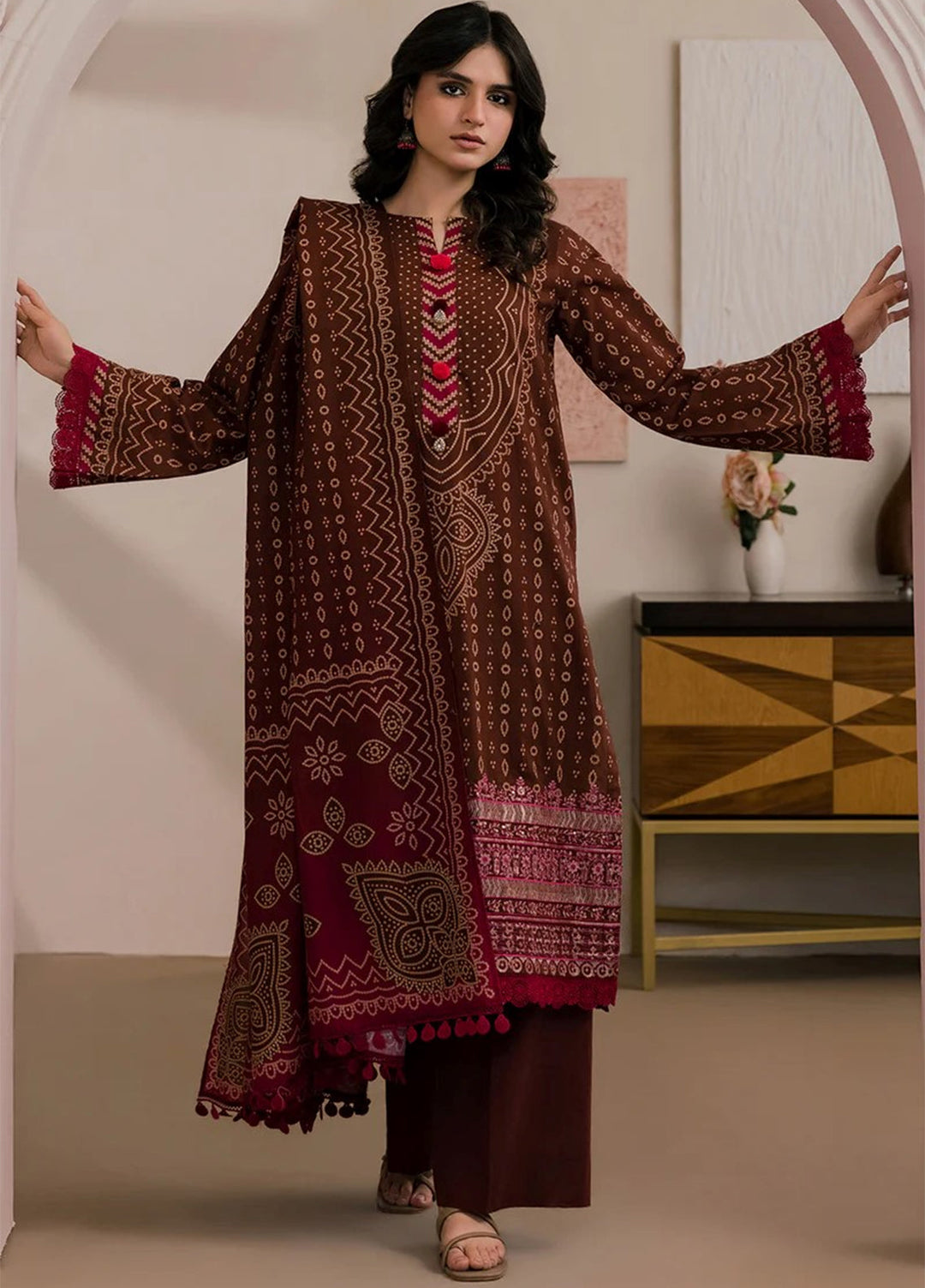 Zellbury Unstitched Printed Lawn 3 Piece Suit ZB26UVIII WUS26E30707 - Casual Collection