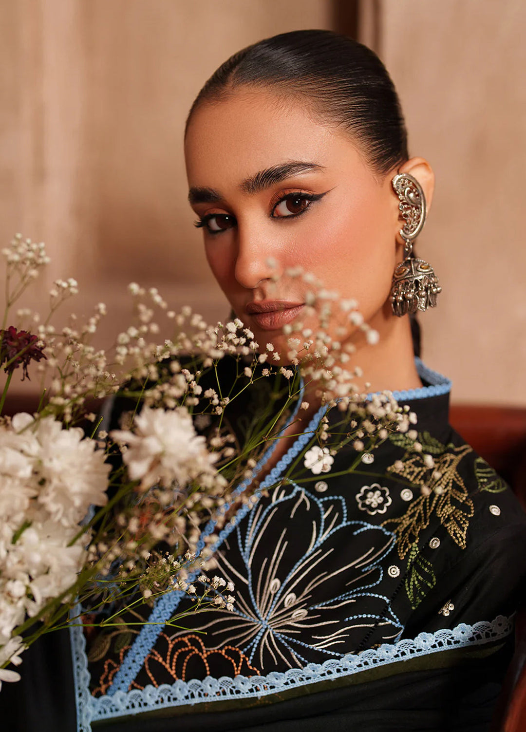 Suroor by Bin Ilyas RTW Embroidered Jacquard Lawn 3 Piece Suit BI26PSL 244A - Festive Collection