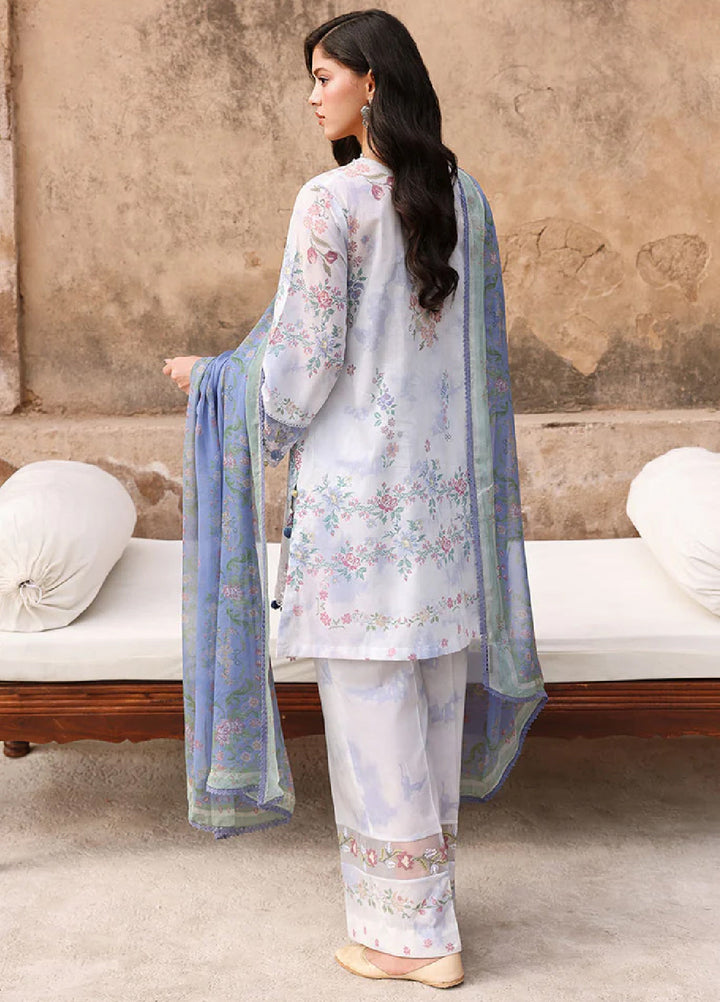 Cross Stitch Unstitched Embroidered Premium Lawn 3 Piece Suit CS26UCPL D23 VINTAGE PETAL - Eid Collection