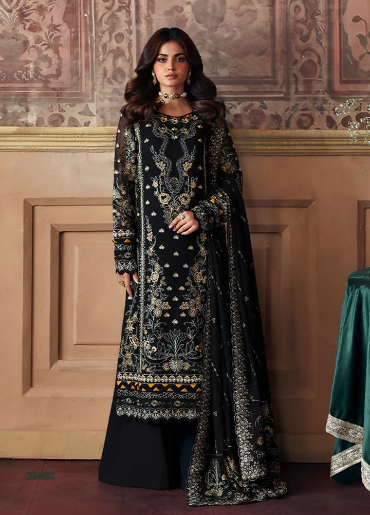 Gulaal Embroidered Chiffon Suits Unstitched 3 Piece GL25EU D-32 Deenah - Formals Collection