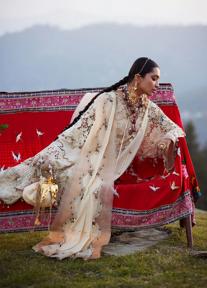 Kashmee Legacy by Elan Unstitched Embroidered Lawn 3 Piece Suit EL26ULKL Brumine EL26-02B - Festive Collection
