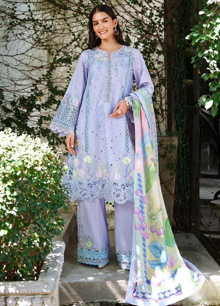 AMoi by Mushq Unstitched Embroidered Luxury Lawn 3 Piece Suit MU26AHL D-13 Sweet Confession - Summer Collection