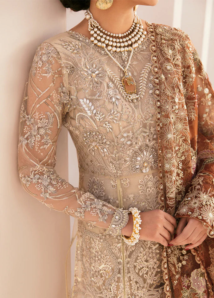 Chantelle by Baroque Unstitched Embroidered Net 3 Piece Suit BQ26UFC BQU-CH11-D03 - Festive Collection
