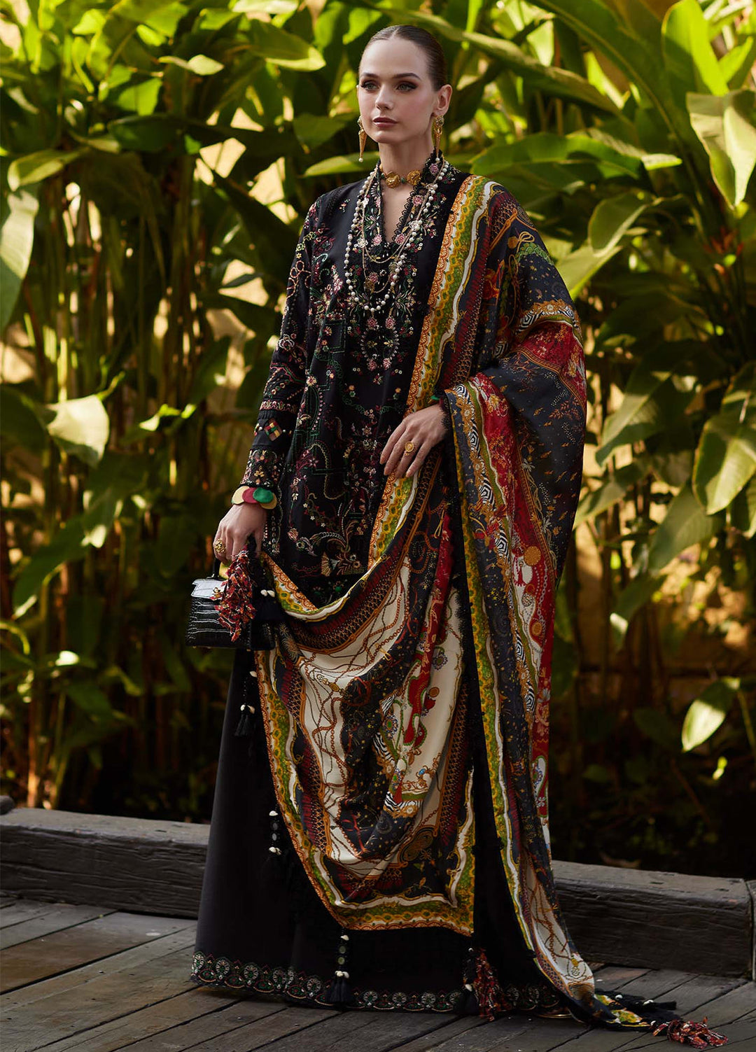 Ariya by Kanwal Malik Unstitched Embroidered Luxury Lawn 3 Piece Suit KM26UA D-6 ZARIA - Summer Collection