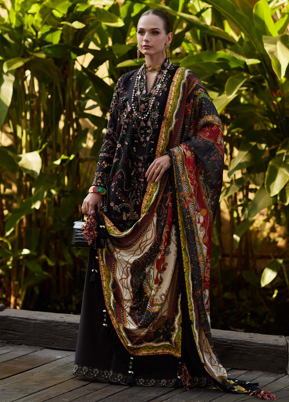 Ariya by Kanwal Malik Unstitched Embroidered Luxury Lawn 3 Piece Suit KM26UA D-6 ZARIA - Summer Collection