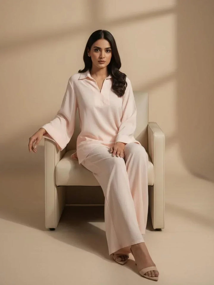 Salitex Women Embroidered Textured 2 Piece Suit WP7L2PBC325 - Summer Collection