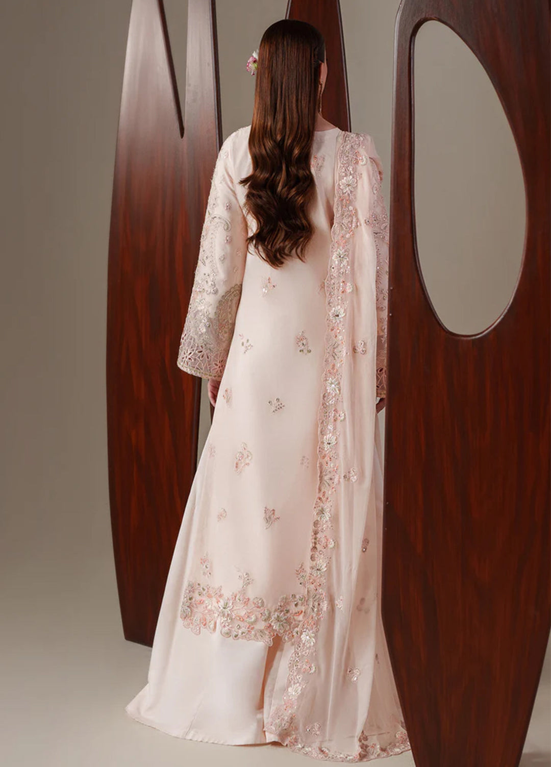 Nouvelle by Emaan Adeel Unstitched Embroidered Chiffon 3 Piece Suit EA26UNC Lumi - Festive Collection
