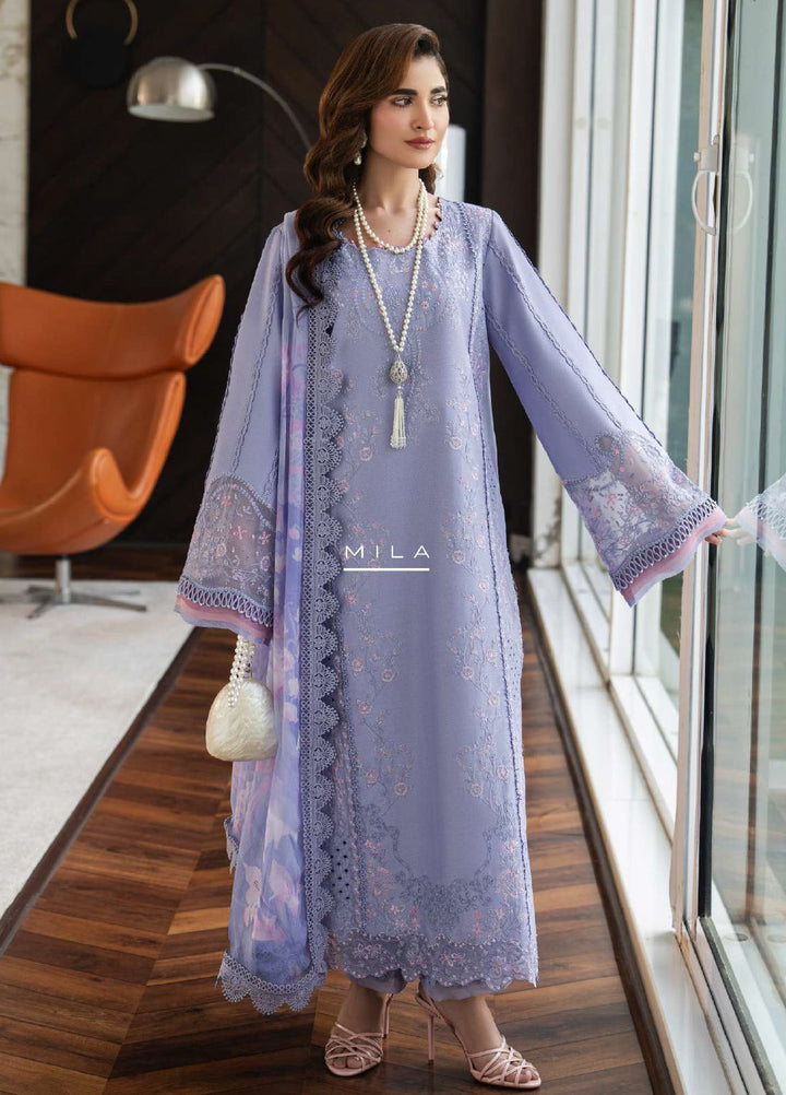 Carnation by Rang Rasiya Unstitched Embroidered Lawn 3 Piece Suit RR26UCL D13 MILA - Eid Collection