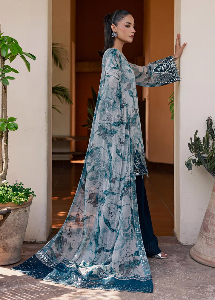 Heirloom by Daria Unstitched Embroidered Chiffon 4 Piece Suit DC26UCH DA-54 - Festive Collection