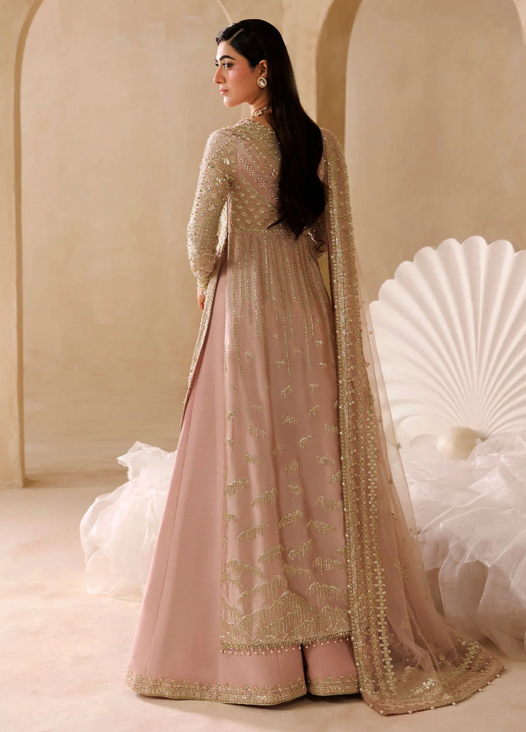 Sardinia Brides Unstitched Hand work Tissue Silk 3 Piece Suit SR26UB Elara 1806 - Wedding Collection