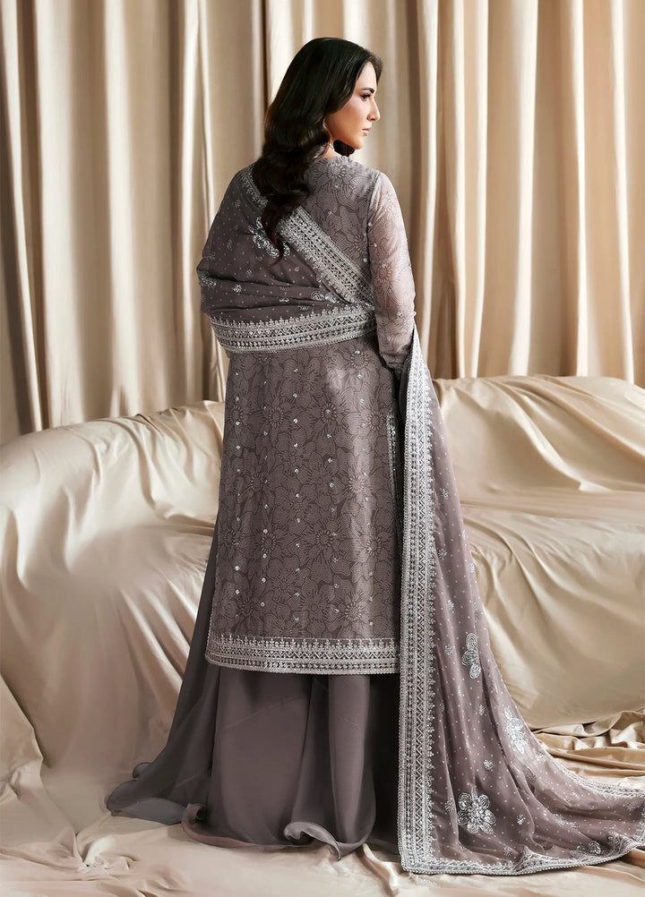 Sirayya by Zarif Unstitched Embroidered Chiffon 3 Piece Suit ZR26US Sitara 05 - Wedding Collection
