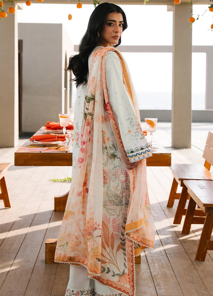 Afsanah by Seran Unstitched Embroidered Lawn 3 Piece Suit SN26UAL D-13 Ira - Summer Collection