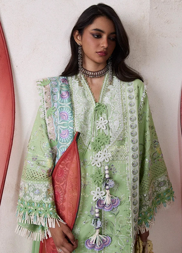 Suffuse Unstitched Embroidered Lawn 3 Piece Suit SSY26ULE Naviel - Eid Collection