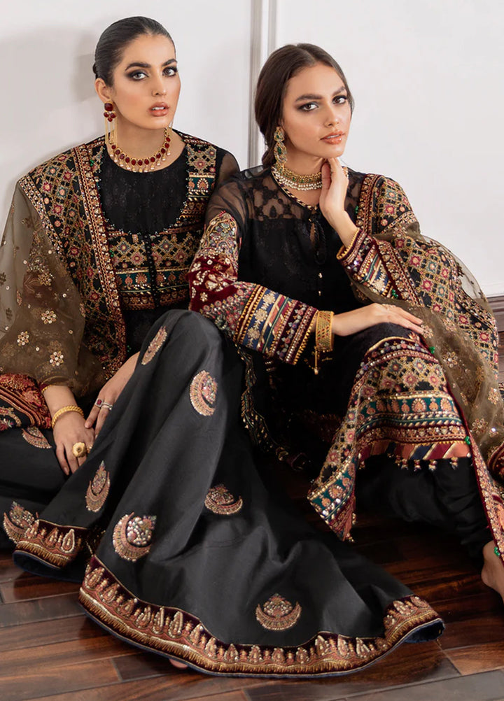 Chantelle by Baroque Unstitched Embroidered Chiffon 3 Piece Suit BQ26UFC EC-04 - Festive Collection